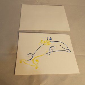 New Dolphin blank cards by Smooties 10 w/envelopes